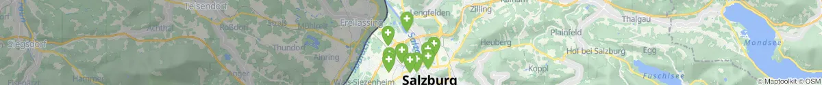 Kartenansicht für Apotheken-Notdienste in der Nähe von Itzling-Nord (Salzburg (Stadt), Salzburg)